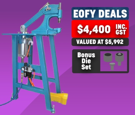 Paskal Eyelet Kick Press - Pneumatic EOFY Deals